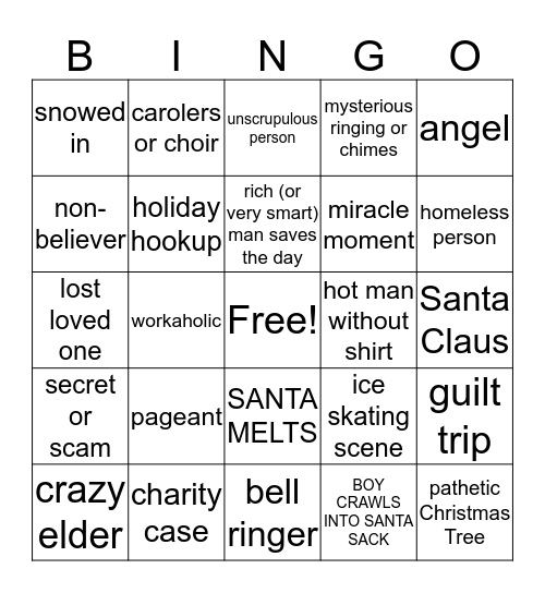 CHRISTMAS Bingo Card