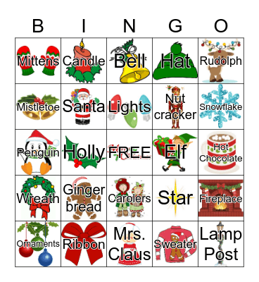 Holiday Bingo  Bingo Card