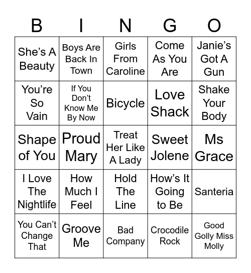 Bingo 42 Bingo Card