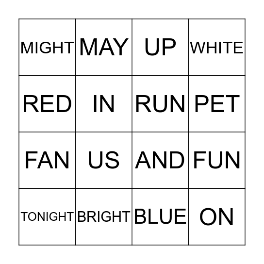 Bingo Card