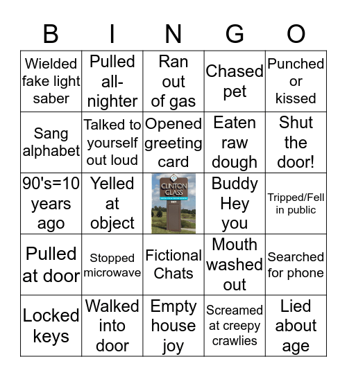 Oh, Yes I Have!  Bingo Card