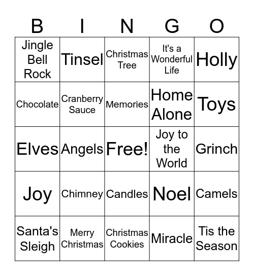Parmele Bingo Card