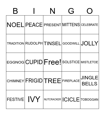 WINTER BINGO Card