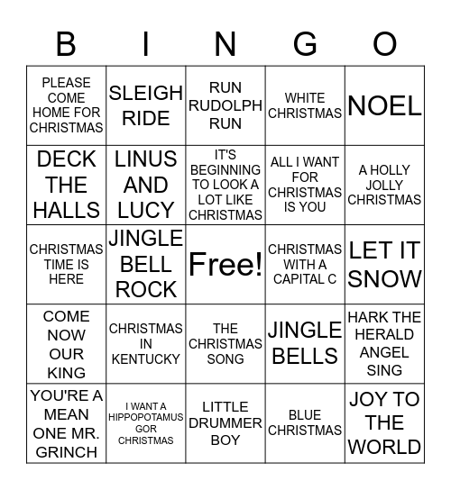 SODEXO CHRISTMAS PARTY Bingo Card