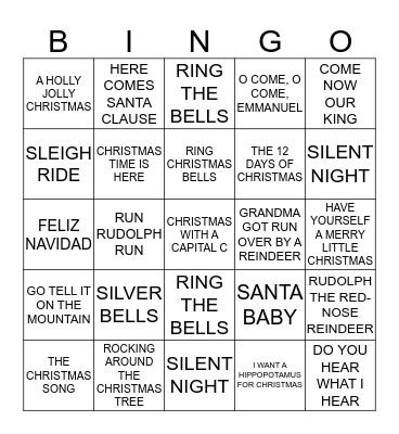 SODEXO CHRISTMAS PARTY Bingo Card