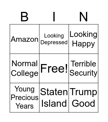 Barchitta Bingo Card