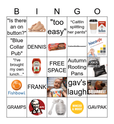 HOST GETS LIT 2018 Bingo Card