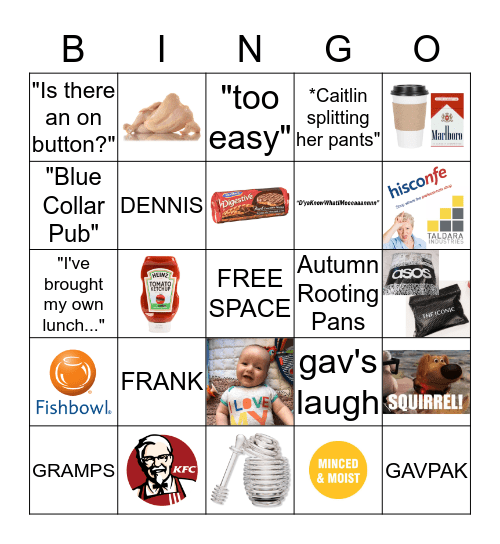 HOST GETS LIT 2018 Bingo Card