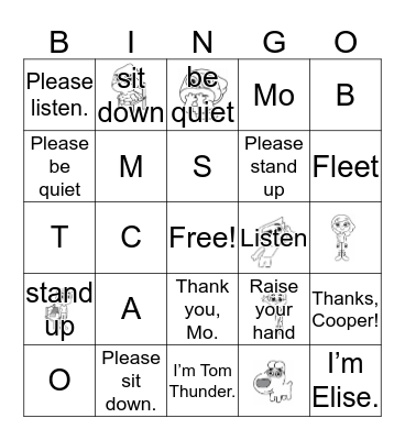 TEST REVIEW Bingo Card