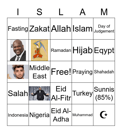 Islam Bingo After-Presentation  Bingo Card