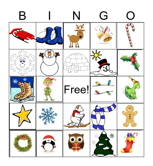 Holiday Bingo Card