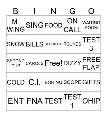 OTOLARNGOLOGY Bingo Card