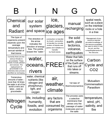 Fall ACP Bingo Card