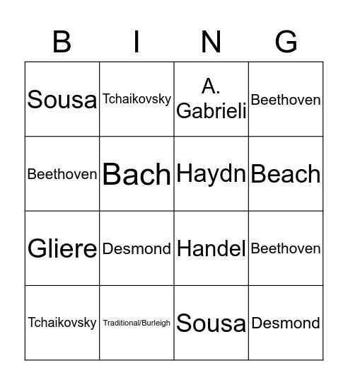 UIL 2018-2019 Bingo Card