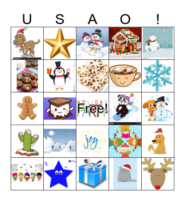 2018 USAO Holiday Party! Bingo Card