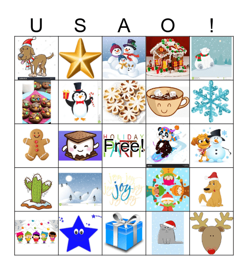 2018 USAO Holiday Party! Bingo Card