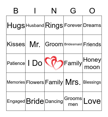 Engagement Bingo Card