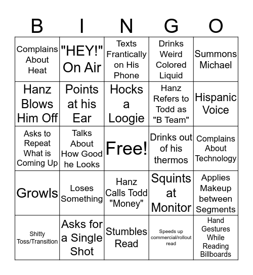 BRO BINGO (NUGGETS EDITION) Bingo Card