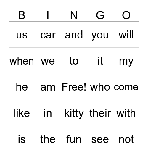 Porter's Bingo  Bingo Card