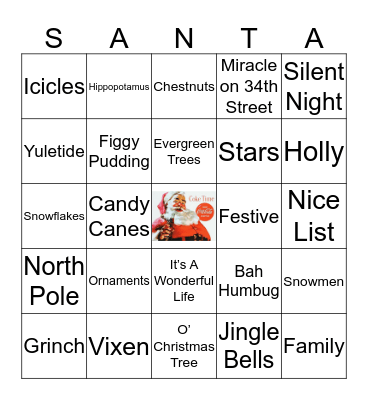 CHRISTMAS Bingo Card