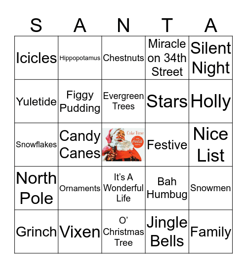 CHRISTMAS Bingo Card