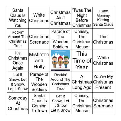 Christmas Songs Bingo Card