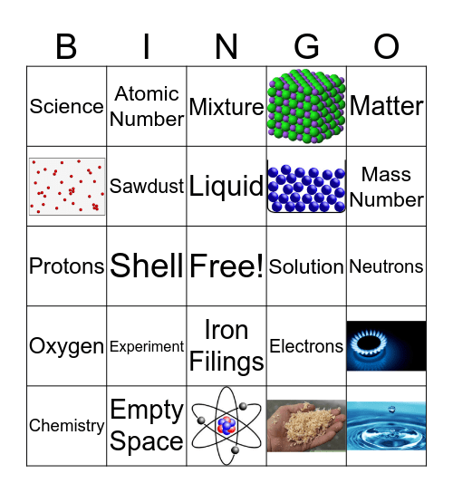 Science Bingo Card