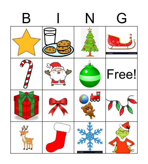 Christmas Bingo Card