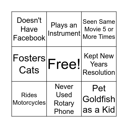 Bingo Card