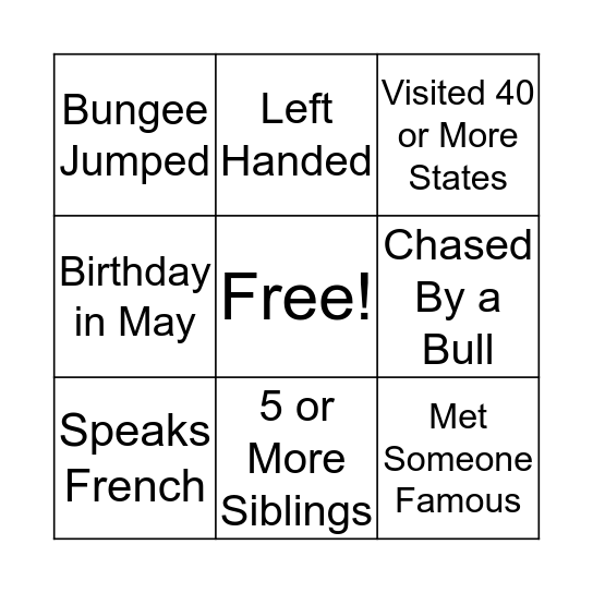 Bingo Card