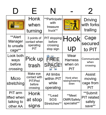 SAFETY SAVE BINGO WEEK 5 Bingo Card