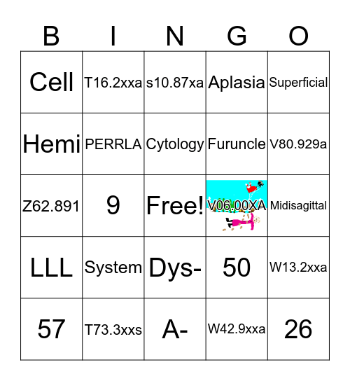 Holiday Medical Coding Bingo Card