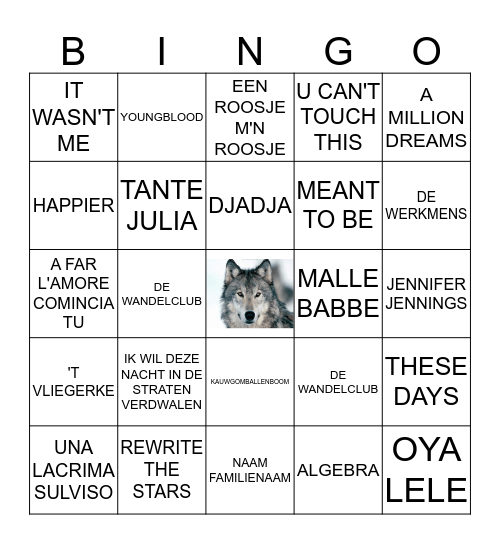 wolvenbingo Card