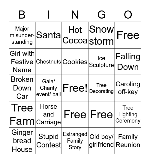 HALLMARK BINGO Card