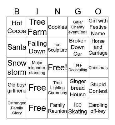 HALLMARK BINGO Card