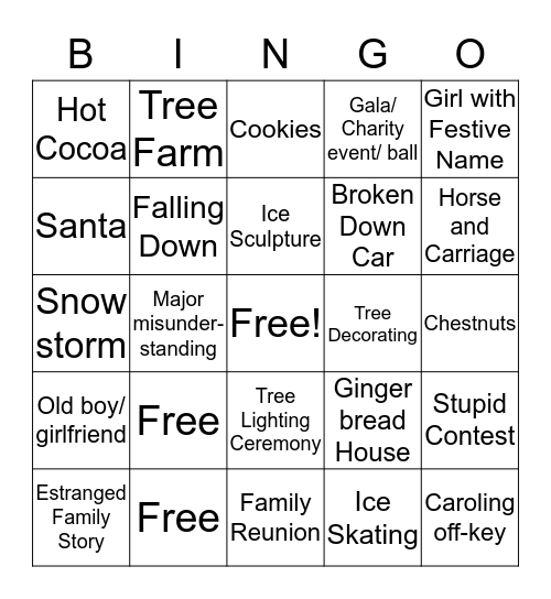 HALLMARK BINGO Card