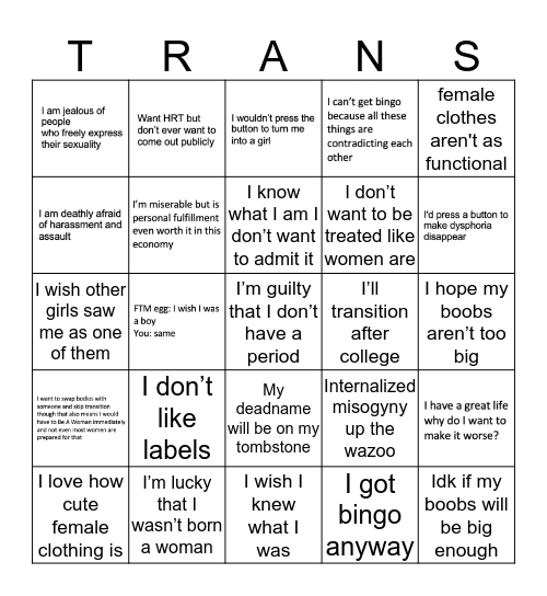 MTF Egg Bingo: Hatched And Afraid Edition Bingo Card