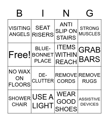 SAFETY BINGO Card