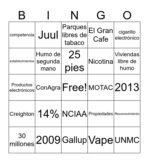 Entre Amigas: Bingo Card