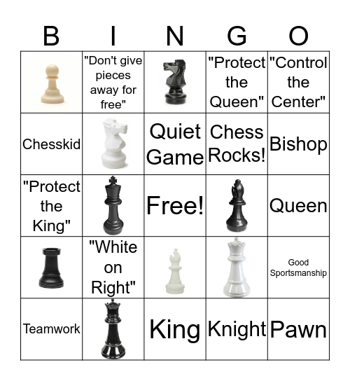 Chess Bingo Card