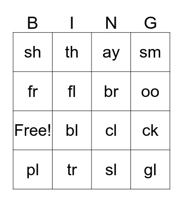 Chart 6 Bingo  Bingo Card