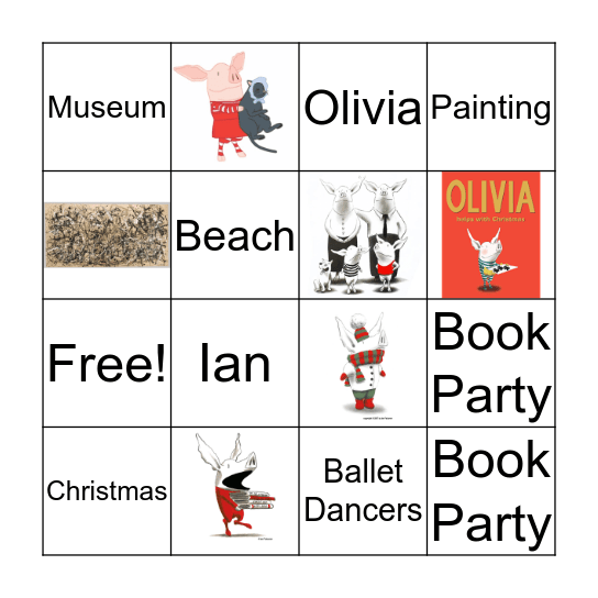 OLIVIA Bingo Card