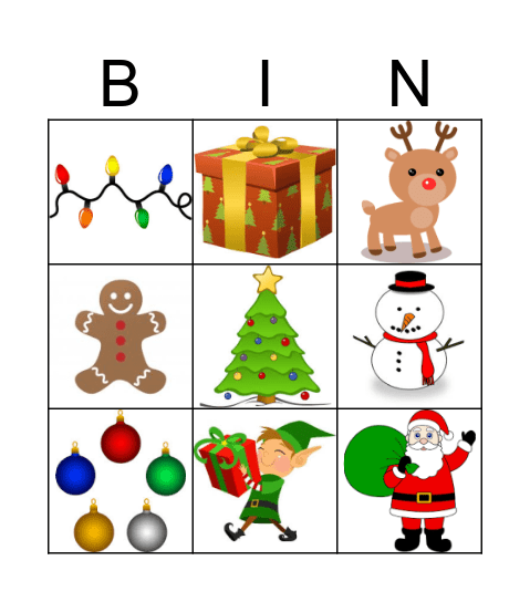 Christmas!! Bingo Card