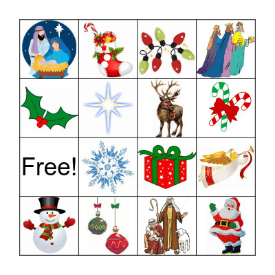 Christmas Bingo Card