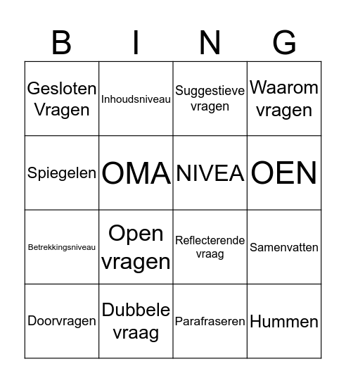 B I N G O SoCoVa Bingo Card