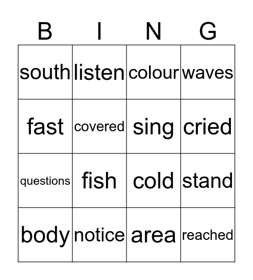 John's December Bingo Card