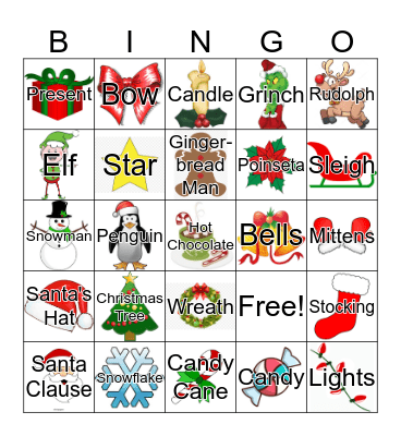 CHRISTMAS BINGO Card