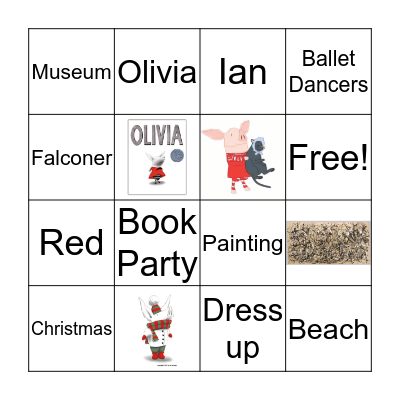 Olivia Bingo Card