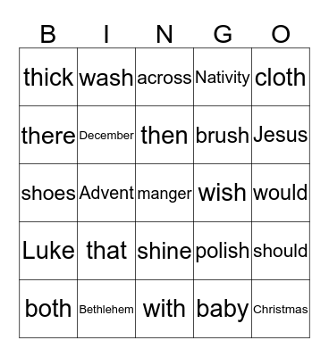 SPELLING  Grade 2 Bingo Card