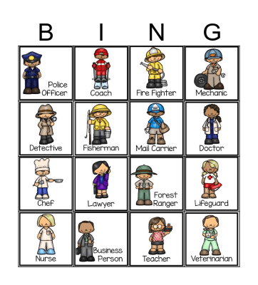 Career Bingo Card